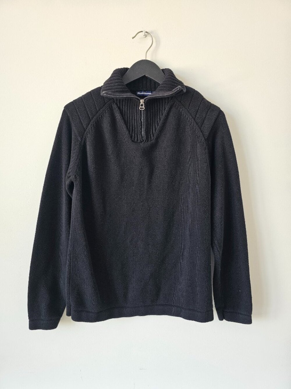 Meters bonwe Black Turtleneck LS 100% Cotton Sweater Men's  175/96A / Medium